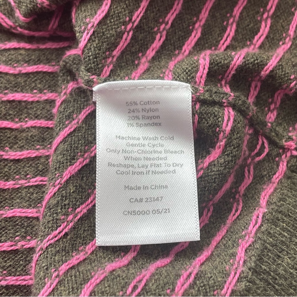 Talbots Sheep Yoke Raglan Crew Neck Pullover Sweater Size Small Petite Winter - Picture 11 of 11